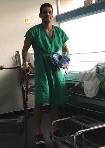 Tarzán durante hospitalizado